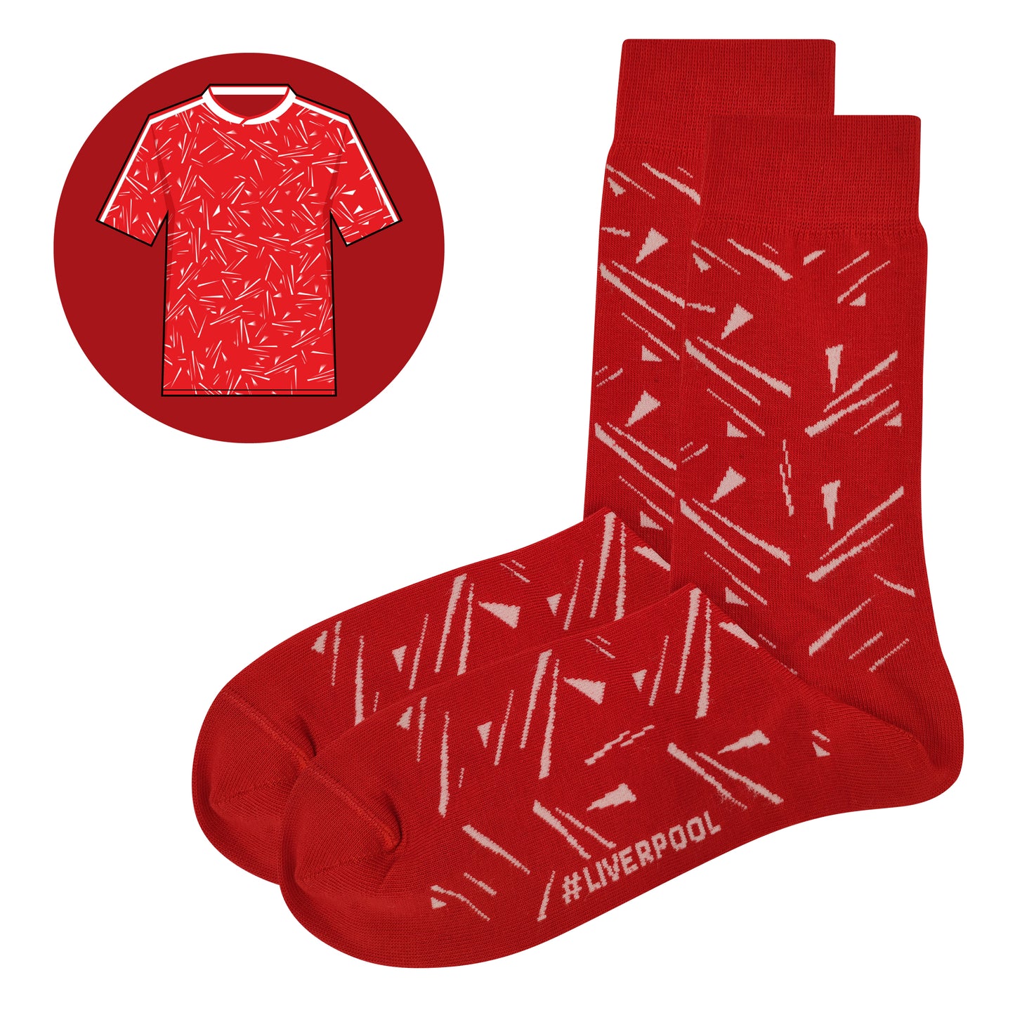 Liverpool - Retro Shirt Sock Gift Box | Size UK 7 - 11