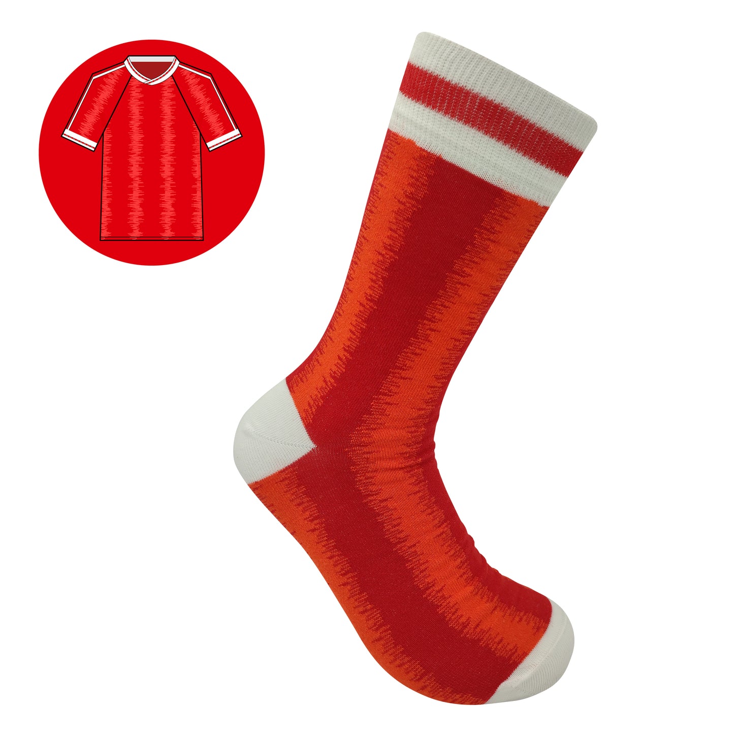 M.Utd - Retro Shirt Sock Gift Box | Size UK 7 - 11