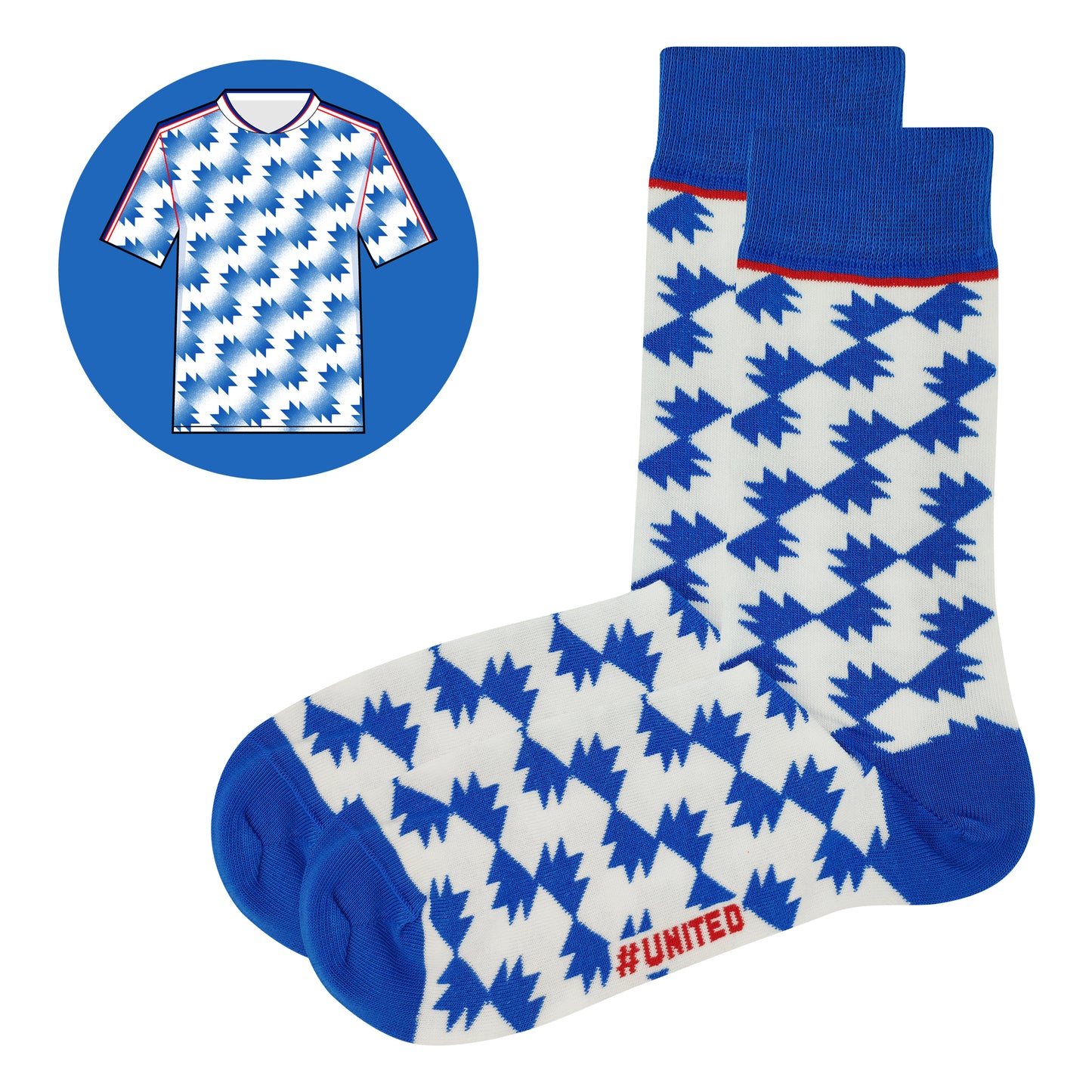 M.Utd - Retro Shirt Sock Gift Box | Size UK 7 - 11