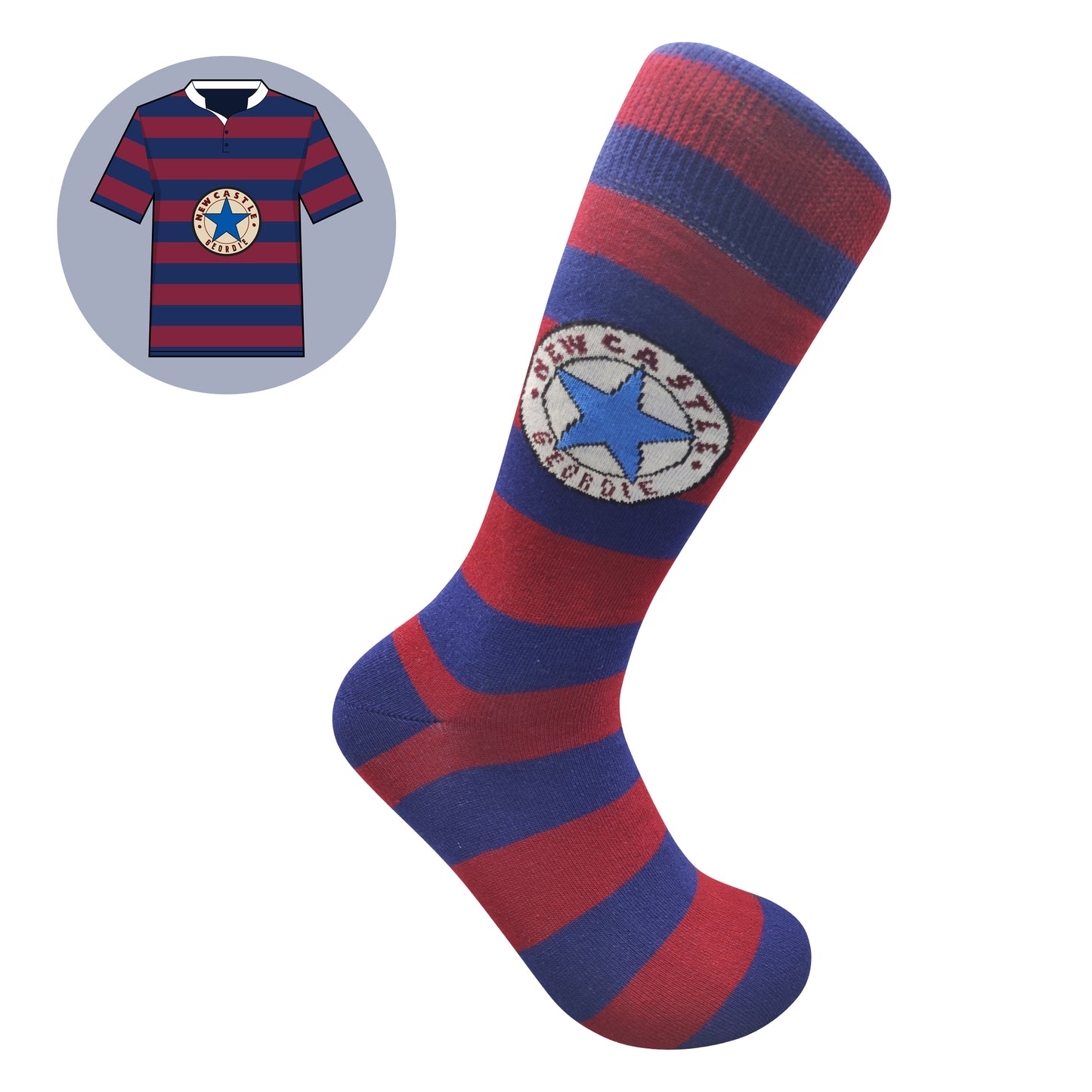 Newcastle - Retro Shirt Sock Gift Box | Size UK 7 - 11