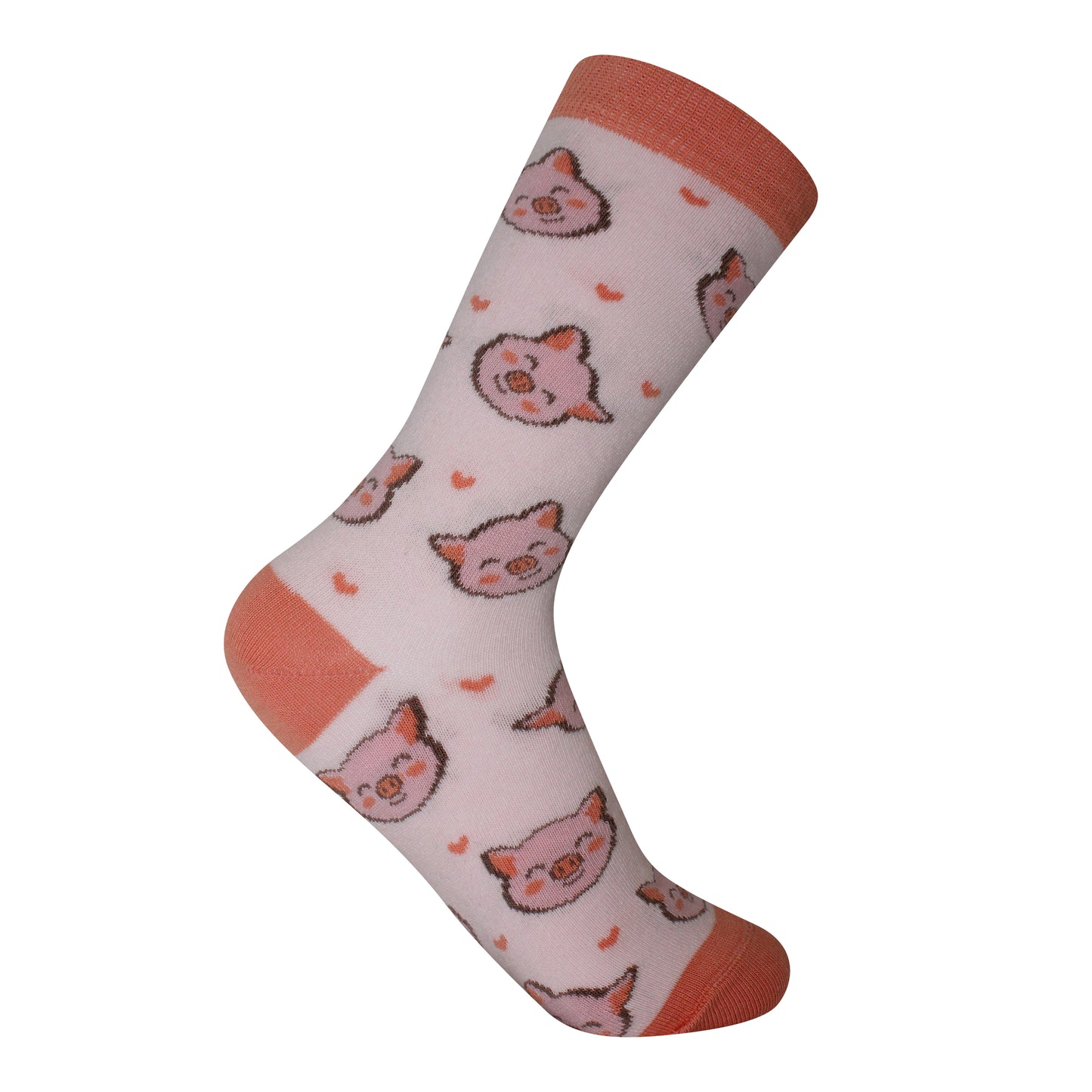 Pink Piggy Portrait Socks