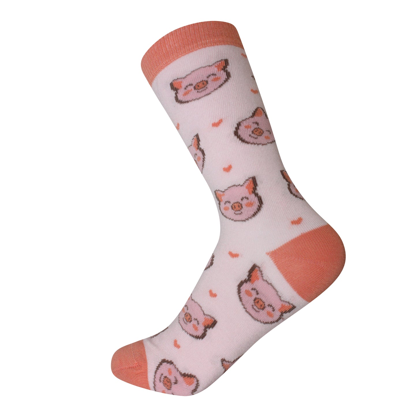 Pink Piggy Portrait Socks