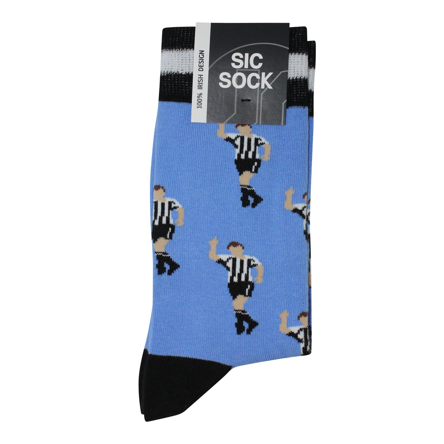 Shearer Celebration Tribute | Retro Shirt Socks | Blue | Size UK 7 - 11