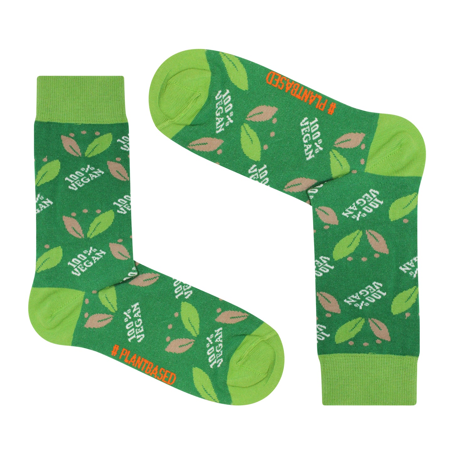 '100% Vegan' Vegan Themed Socks