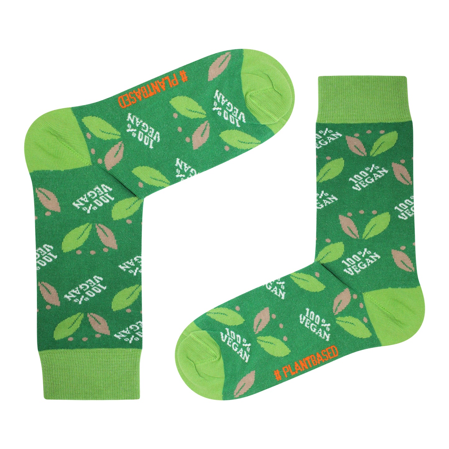 '100% Vegan' Vegan Themed Socks