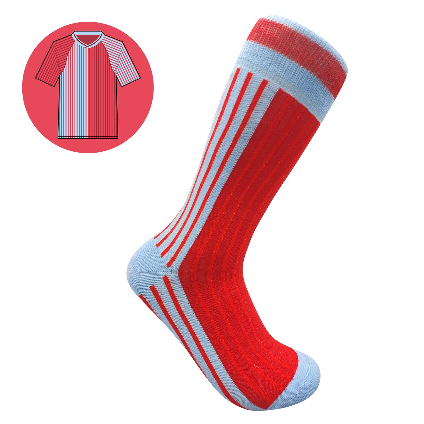 Villa - Retro Shirt Sock Gift Box | Size UK 7 - 11