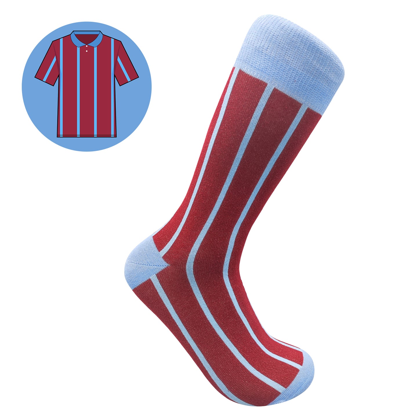 Villa - Retro Shirt Sock Gift Box | Size UK 7 - 11