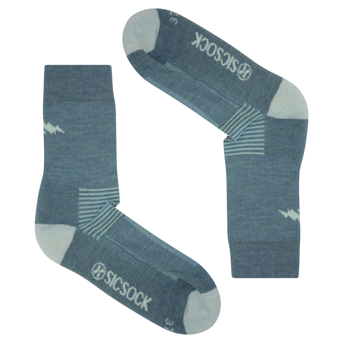 Wild Atlantic Merino Wool Hiking / Walking Socks | Light Blue