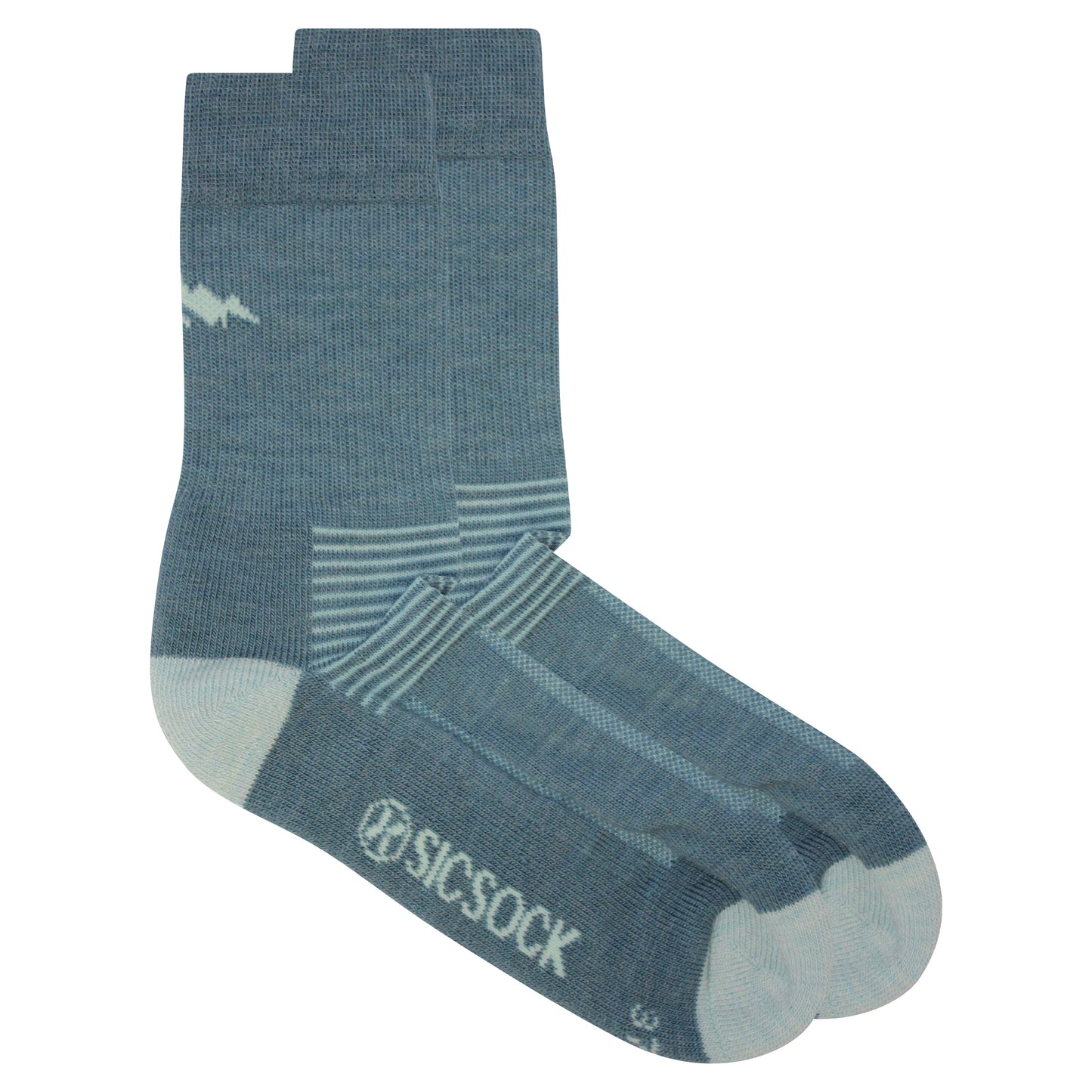 Wild Atlantic Merino Wool Hiking / Walking Socks | Light Blue