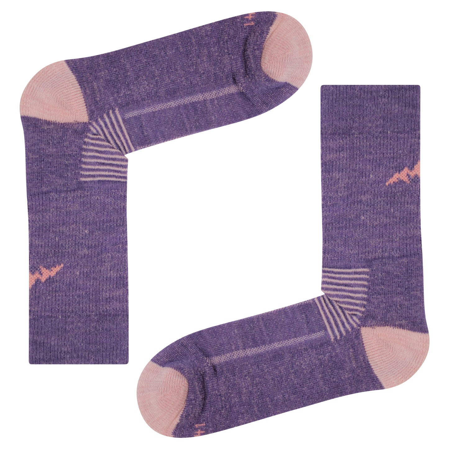 Wild Atlantic Merino Wool Hiking / Walking Socks | Purple