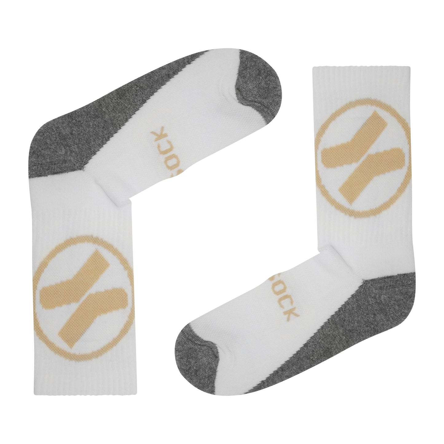 Sicsock - Everyday Max Cushion Crew Socks White/Beige