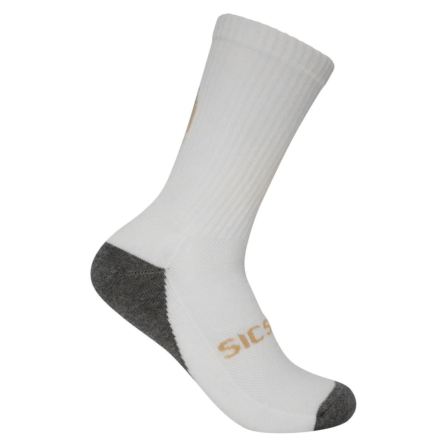 Sicsock - Everyday Max Cushion Crew Socks White/Beige