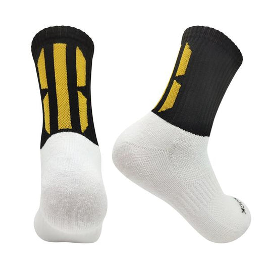 Gael-Tek Mid Socks For Gaelic Games | Black & Gold