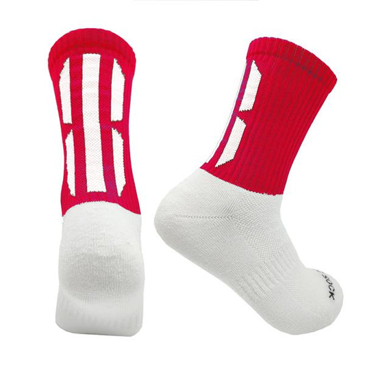 Gael-Tek Mid Socks For Gaelic Games | Red & White