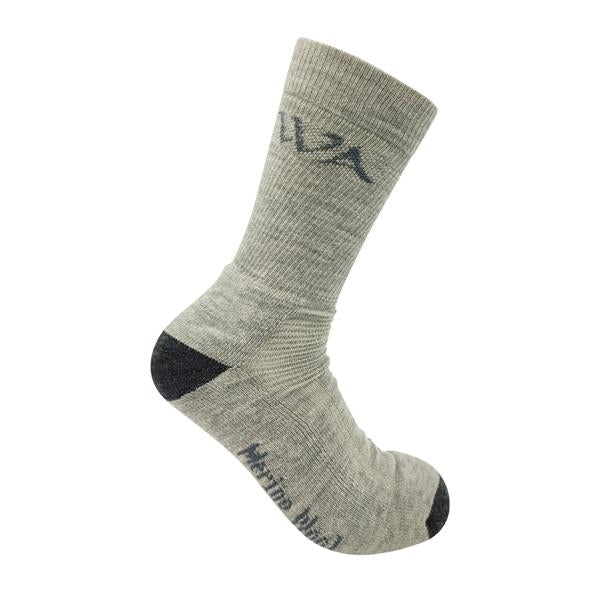 Alpine Merino Wool Hiking Socks For Milder Climates Grey