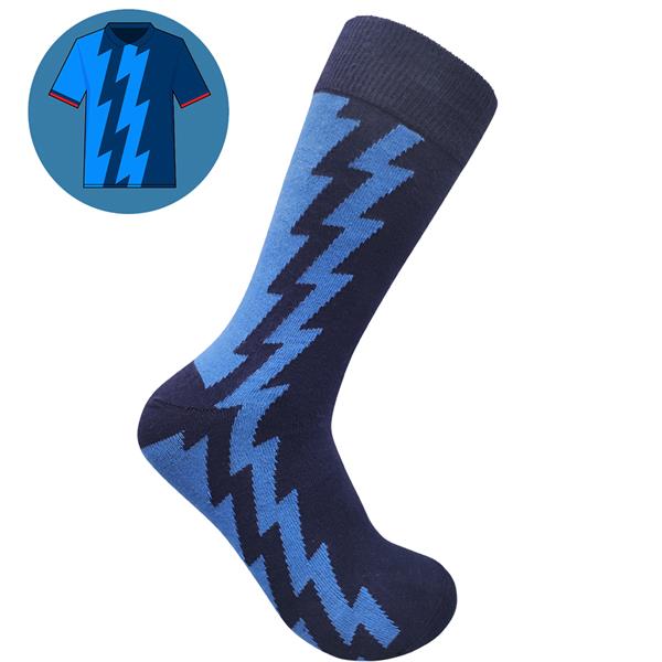 GoonR - Away 95 | Retro Shirt Socks | Blue Electric Shock | Size UK 7 - 11