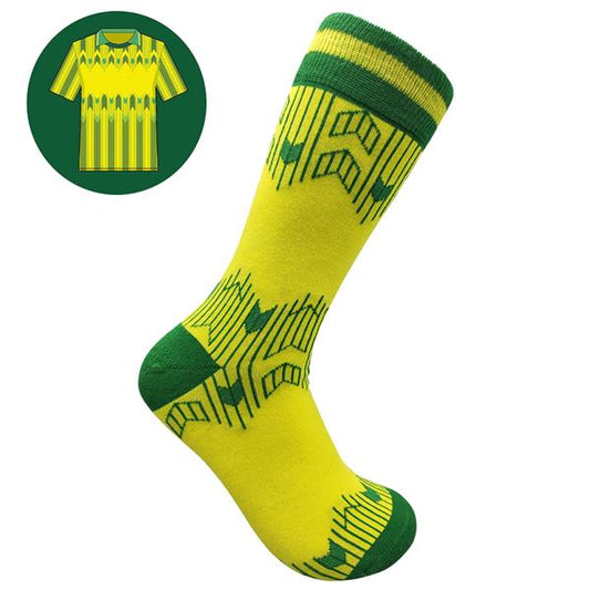 The Celts - Away 89 | Retro Shirt Socks | Yellow | Size UK 7 - 11