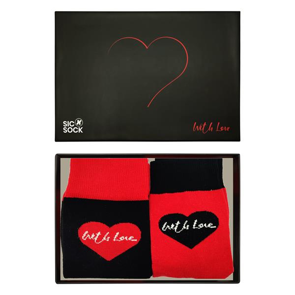 With Love Socks Gift Box - For Him & For Her (Mixed Sizes)