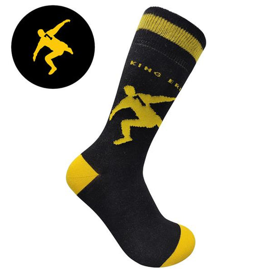 King Eric - M.Utd | Socks | Black / Yellow | Size UK 7 - 11