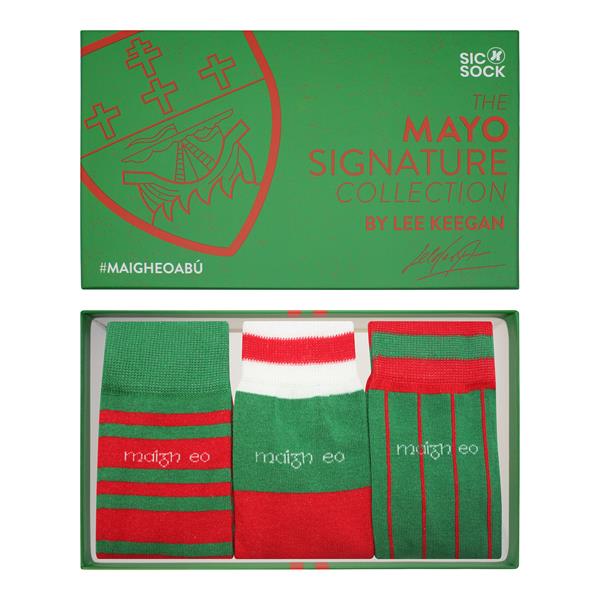 Mayo Retro Sock Gift Box | Signed By Lee Keegan | Size UK 7 - 11