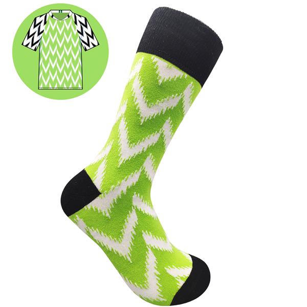 Nigeria - Home 2018 | Retro Shirt Socks | Green / White | Size UK 7 - 11