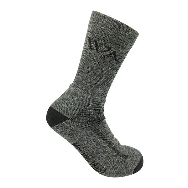 Alpine - Merino Wool Hiking Socks | For Milder Climates | Charcoal | Men (UK 7-11)