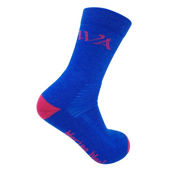 Alpine - Merino Wool Hiking Socks | For Milder Climates | Blue | Women (UK 4 -7)