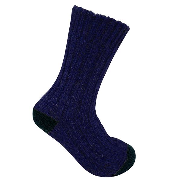 Tweed Wool Socks For Hiking / Wellington / Lounging Socks | Navy | Men (UK 7-11)