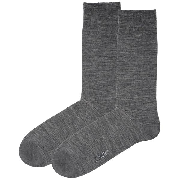 Wild Atlantic Sock Collection Luxury Wool Cotton Socks Grey | Men