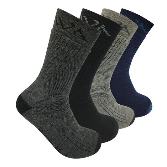 Arctic - Merino Wool Hiking Socks | (4 Pack) | Size UK 7 - 11